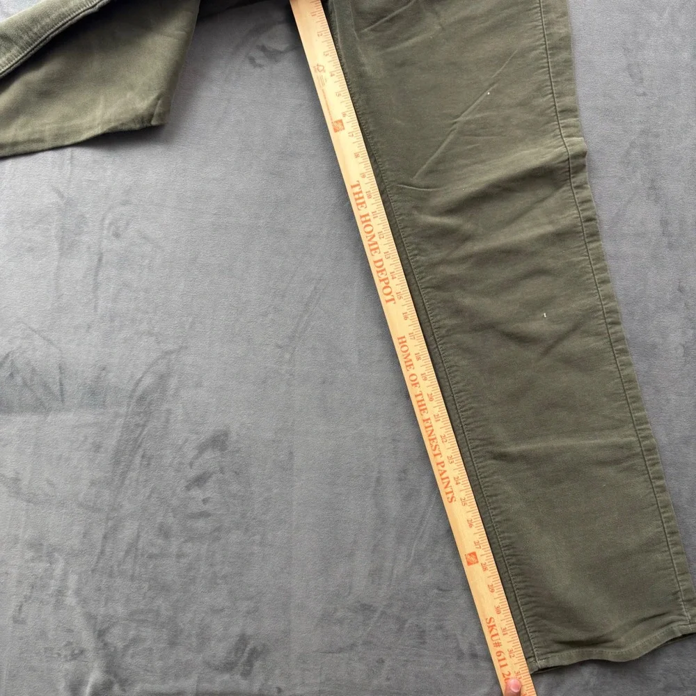 Banana Republic Heritage Corduroy Pants Mens 36x34 Olive Green Slim Fit Trousers